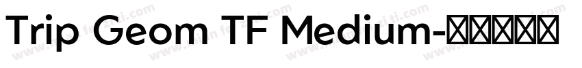 Trip Geom TF Medium字体转换